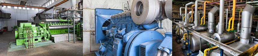 Gas engines and piping systems in industrial settings where non-contact seals improve performance and reliability.