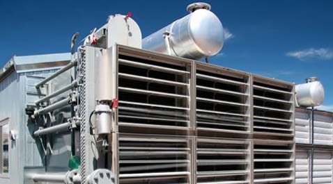 Large cooler in industrial setting where non-contact seals improve performance and reliability.