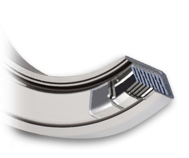 Close-up of centrifugral seal from Centritec Seals.